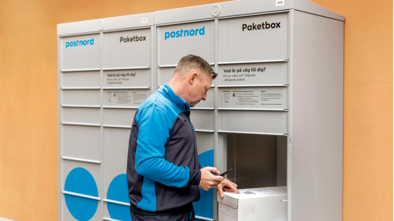 Paketbox postnord i Utopia